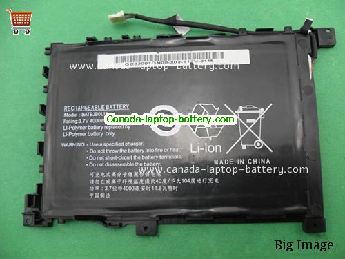 Canada Laptop battery for Gateway BATBJB0L11 3.7V 14.8Wh