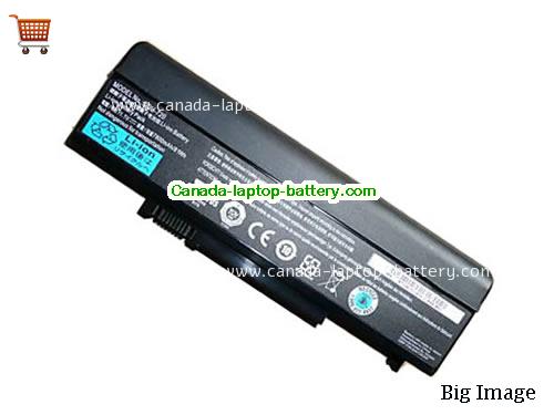 GATEWAY M6325 Replacement Laptop Battery 7200mAh, 81Wh  11.1V Black Li-ion