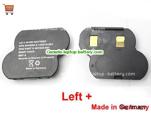 Genuine COMPAQ 580G2 Battery 100mAh, 4.8V, Black , Ni-MH