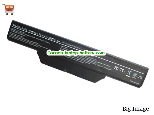 HP Business Notebook 6830s Replacement Laptop Battery 5200mAh 14.4V Black Li-ion