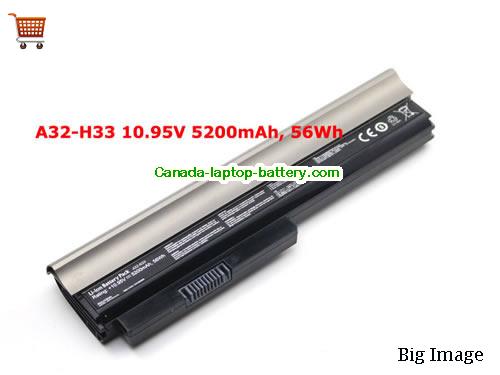 Genuine HASEE A32-H33 Battery 5200mAh, 56Wh , 10.95V, Grey , Li-ion