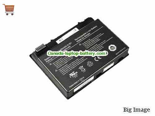 Canada Replacement Laptop Battery for  UNIWILL A41 Series, A41-3S4400-S1B1,  Black, 4400mAh 11.1V