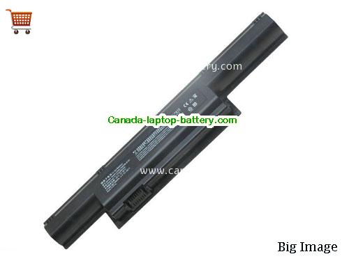 HASEE K500A Replacement Laptop Battery 4400mAh 11.1V Black Li-Polymer