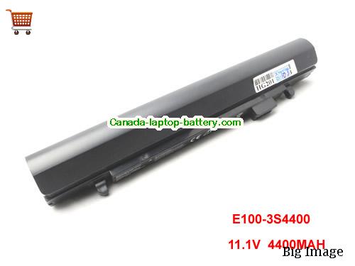 Genuine HASEE E100-3S4400 Battery 4400mAh, 11.1V, Black , Li-ion