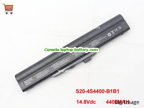 Genuine HASEE S20-4S4400-B1B1 Battery 4400mAh, 14.8V, Black , Li-ion