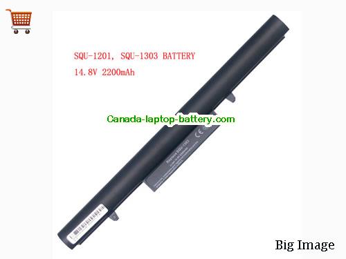HASEE SQU-1201 Replacement Laptop Battery 2200mAh 14.8V Black Li-ion