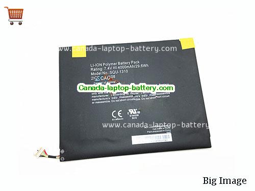 Genuine HASEE SQU-1310 Battery 4000mAh, 29.6Wh , 7.4V, Black , Li-Polymer