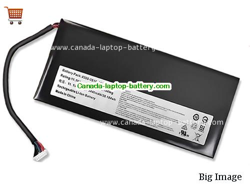 HASEE X300-3S1P-3440 Replacement Laptop Battery 3440mAh, 38.184Wh  11.1V Black Li-Polymer