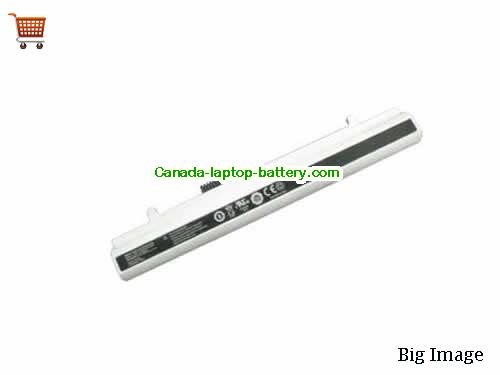 Canada Replacement Laptop Battery for  ADVENT Milano Netbook w7, Milano Netbook, V10-3S2200-M1S2, Milano Elite Netbook,  White, 2200mAh 10.8V