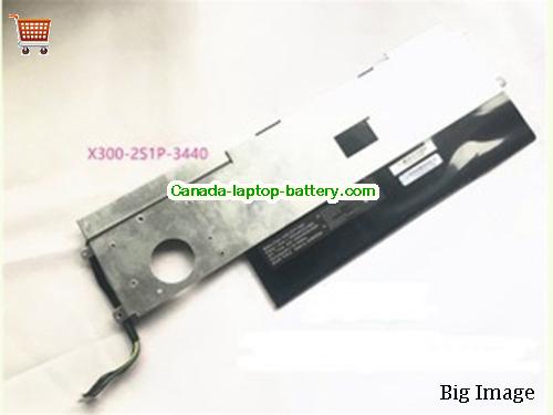 HASEE UI41B Replacement Laptop Battery 3440mAh, 25.45Wh  7.4V Black Li-Polymer