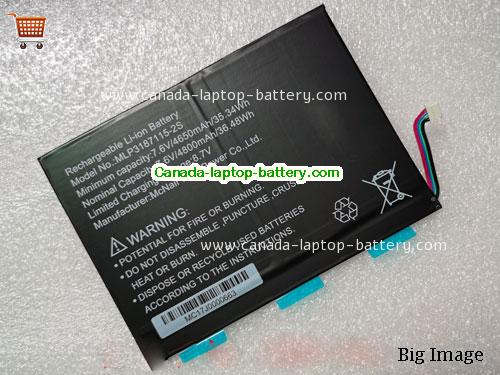 MCNAIR MLP31871152S Replacement Laptop Battery 4800mAh, 36.48Wh  7.6V Black Li-Polymer