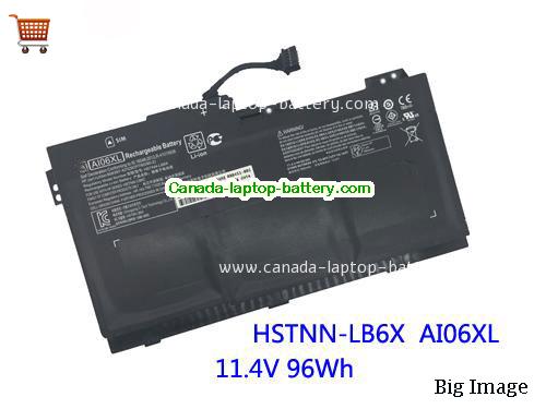 Genuine HP HSTNN-LB6X Battery 7860mAh, 96Wh , 11.4V, Black , Li-ion