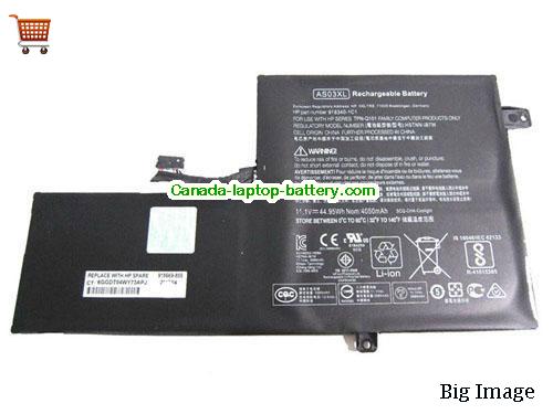 Genuine HP AS03XL Battery 4050mAh, 45Wh , 11.1V, Black , Li-ion