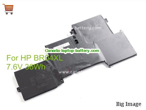 HP 765605-005 Replacement Laptop Battery 4720mAh, 34.9Wh  7.4V Black Li-ion