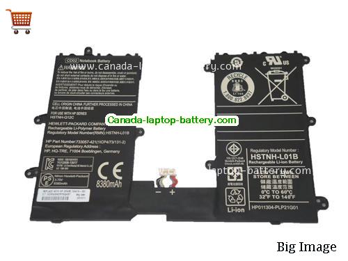 Genuine HP CD02031 Battery 8380mAh, 31Wh , 3.7V, Black , Li-ion