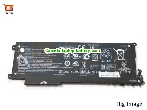 Genuine HP ZBook X2 G4(2ZB82EA) Battery 4546mAh, 70Wh , 15.4V, Black , Li-Polymer