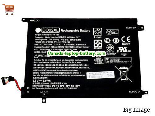 Genuine HP 10-N113DX Battery 8390mAh, 33Wh , 3.8V, Black , Li-ion
