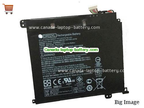 Genuine HP 859027-121 Battery 5400mAh, 44Wh , 7.7V, Black , Li-ion