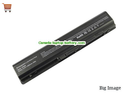 HP 416996-001 Replacement Laptop Battery 6600mAh 14.4V Black Li-ion
