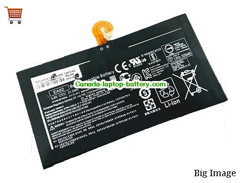 Genuine HP Pro Tablet 608 Battery 5530mAh, 21Wh , 3.8V, Black , Li-ion