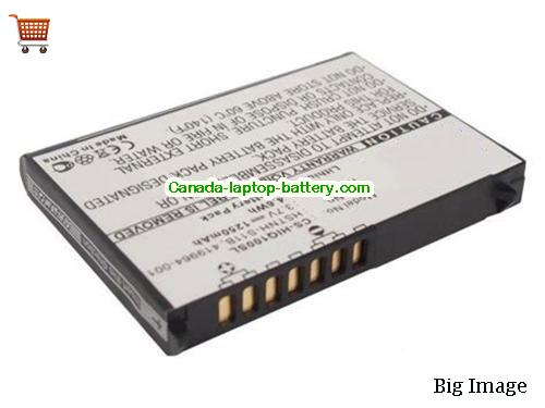 HP IPAQ Rx4540 Replacement Laptop Battery 1250mAh, 4.6Ah 3.7V Black Li-Polymer