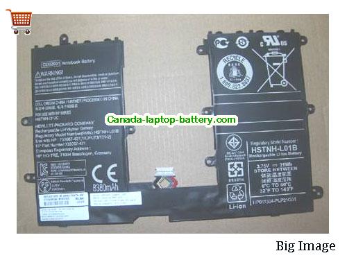 Canada Hp HP CD02031 HSTNN-L01B  HSTNN-Q12C Battery 31Wh 3.75V