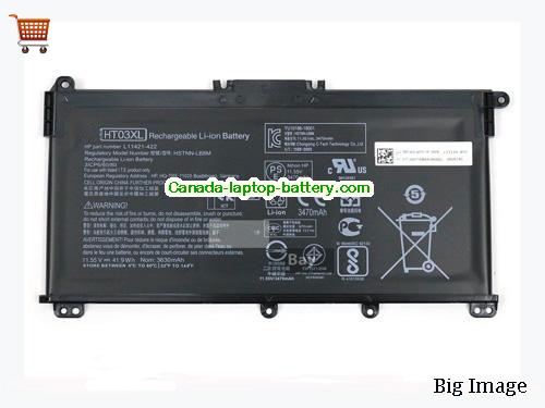 Genuine HP L11119-855 Battery 3600mAh, 41.04Wh , 11.4V, Black , Li-Polymer