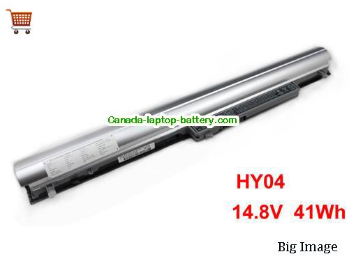 HP SleekBook 14-F020US Replacement Laptop Battery 41Wh 14.8V Silver Li-ion