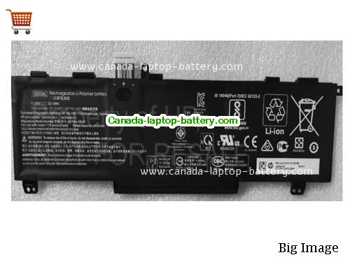 Canada Genuine HP L84394-005 Battery HSTNN-OB1R Li-Polymer 11.55v 52.5Wh