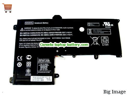 Genuine HP Slatebook 10-h000sa X2 Battery 3380mAh, 25Wh , 7.4V, Black , Li-Polymer
