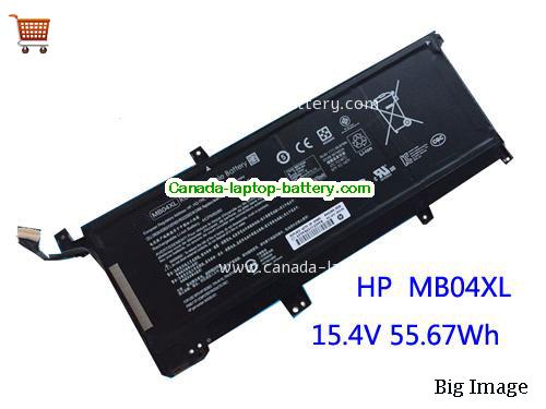 Genuine HP MBO4XL Battery 3470mAh, 55.67Wh , 15.4V, Black , Li-ion