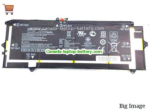 Genuine HP Elite x2 1012 G1(V3F62PA) Battery 4820mAh, 40Wh , 7.7V, Black , Li-ion