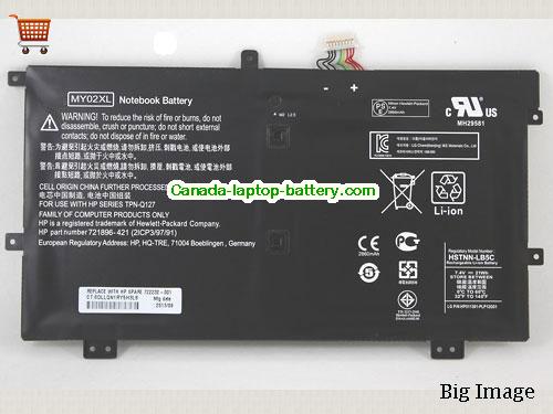 Genuine HP X2 10-H010NR Battery 21Ah, 7.4V,  , Li-ion