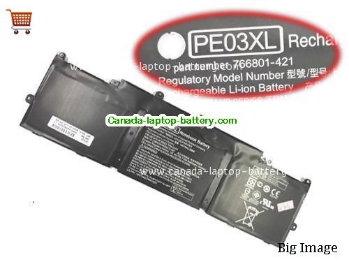 Genuine HP HSTNN-LB6M Battery 36Wh, 11.4V, Black , Li-ion