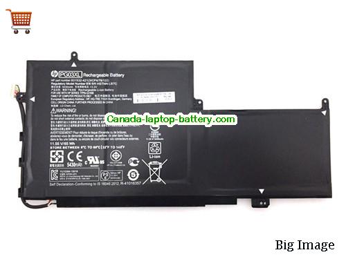 HP Spectre x360 15-ap004ng Replacement Laptop Battery 5430mAh, 65Wh  11.55V Black Li-ion