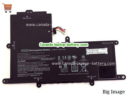 Genuine HP 823908-2D1 Battery 4810mAh, 37Wh , 7.6V, Black , Li-ion