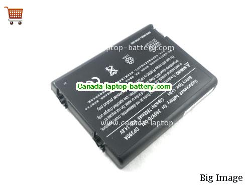 HP DP399A Replacement Laptop Battery 6600mAh 14.8V Black Li-ion