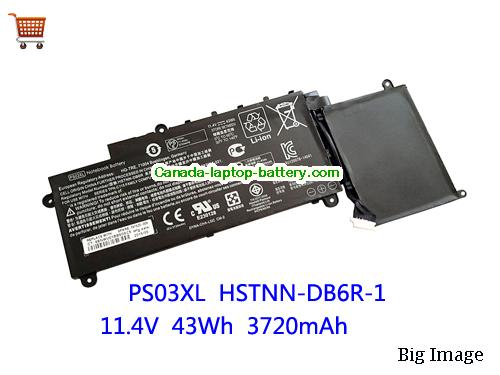 Genuine HP Stream X360 11-p120nr Battery 3720mAh, 43Wh , 11.4V, Black , Li-ion