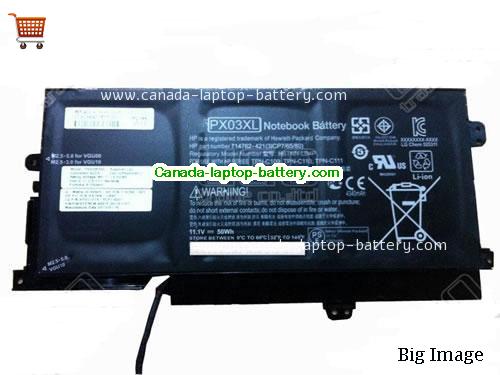 Genuine HP Envy 14-k131tx Battery 50Wh, 11.1V, Black , Li-ion