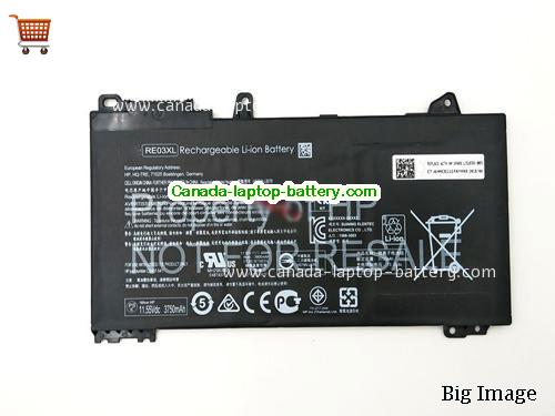 Genuine HP PROBOOK 430 G6-5PQ75EA Battery 3900mAh, 45Wh , 11.55V, Black , Li-Polymer