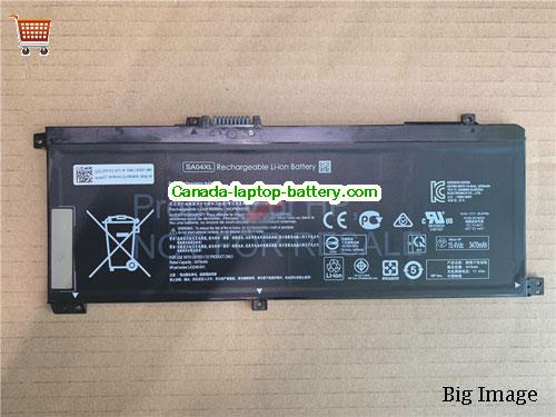 Genuine HP ENVY 17-CG0550ND Battery 3470mAh, 55.67Wh , 15.12V, Black , Li-Polymer