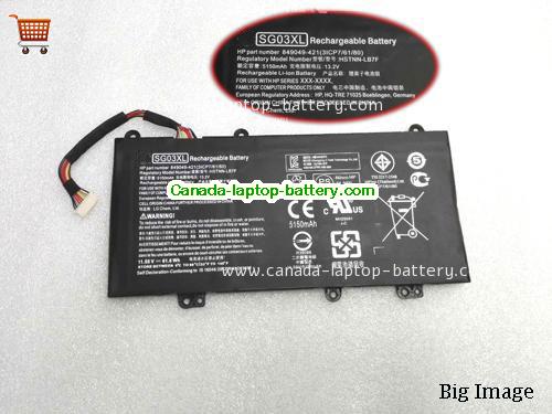 Genuine HP M7-U000 Battery 3450mAh, 11.55V, Black , Li-ion