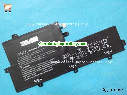 Canada Genuine TR03XL Battery for HP TPN-W110 HSTNN-IB5G Laptop 11.1V 33Wh