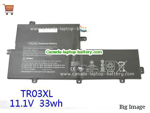 Genuine HP TPN-W110 Battery 33Wh, 11.1V, Black , Lithium-ion