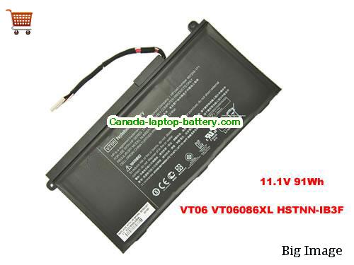 Genuine HP HSTNN-IB3F Battery 91Wh, 11.1V, Black , Li-Polymer