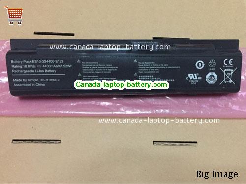 Canada Genuine Hasee ES10-3S4400-S1L3 Battery 10.8v 4400mah Li-ion 