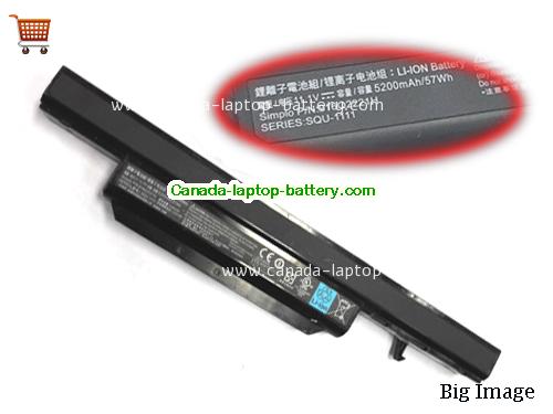 Canada Original Laptop Battery for  HAIER CQB923, T6-3132370G40500RLJGB, SW6-3S2P-5200, 921600032,  Black, 5200mAh, 57Wh  11.1V