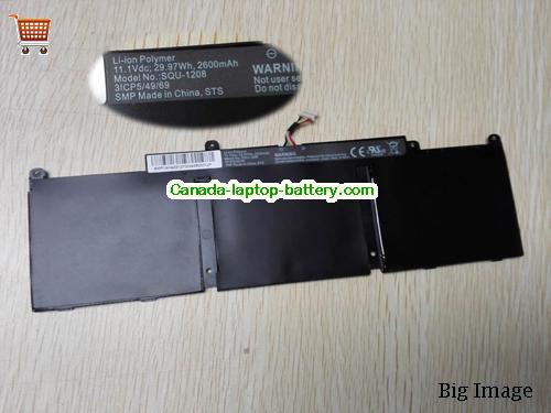 Genuine HP SQU 1208 Battery 2600mAh, 28Wh , 11.1V, Black , Li-Polymer