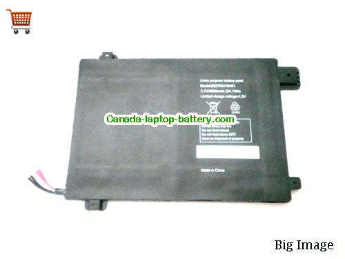 Genuine HASEE 6027A0116401 Battery 6500mAh, 24.1Wh , 3.7V, Black , Li-ion