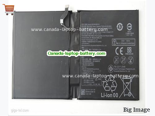 Genuine HUAWEI HB2994I8ECW Battery 7500mAh, 28.65Wh , 3.82V, Black , Li-Polymer